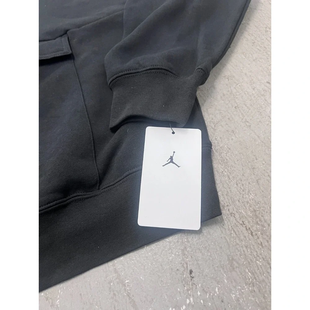 Nike Air Jordan Hoodie Kids‎ L 12-13 Years Black Graphic Long Sleeve Winter NWT